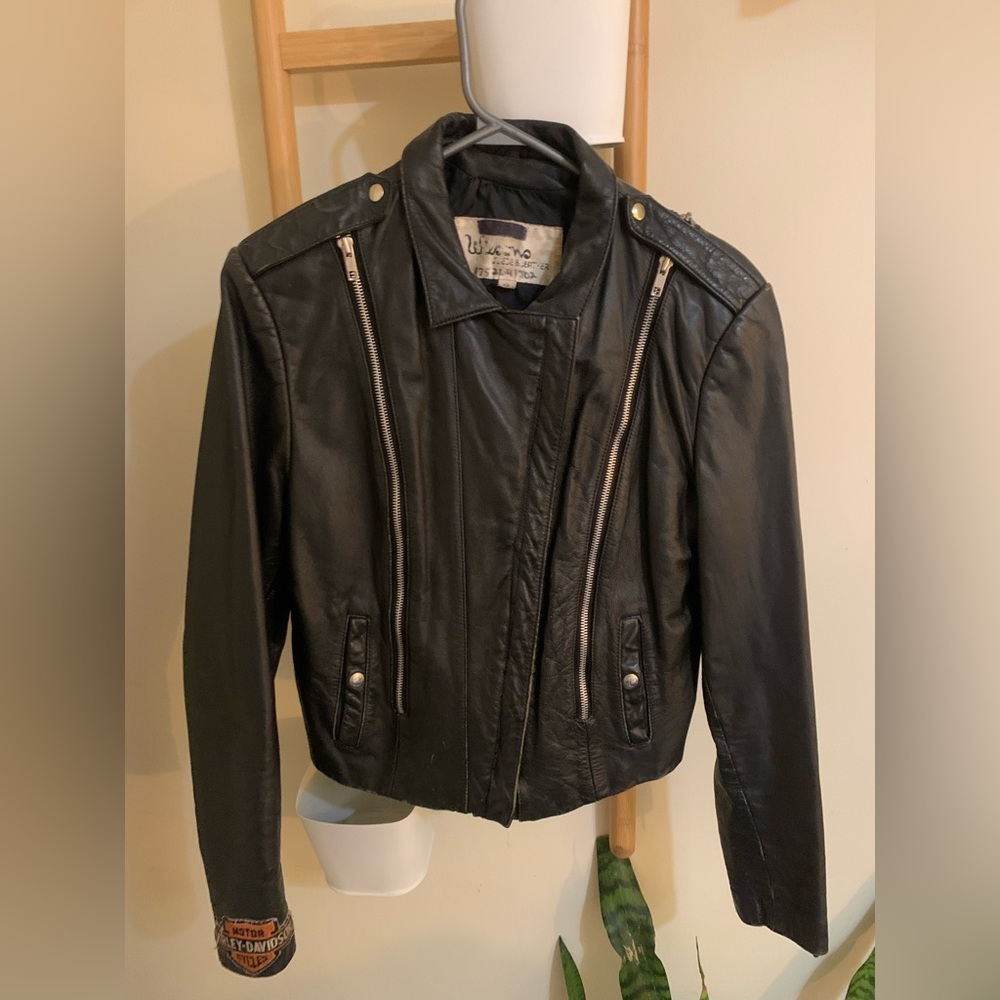 Vintage Leather Harley Davidson Jacket